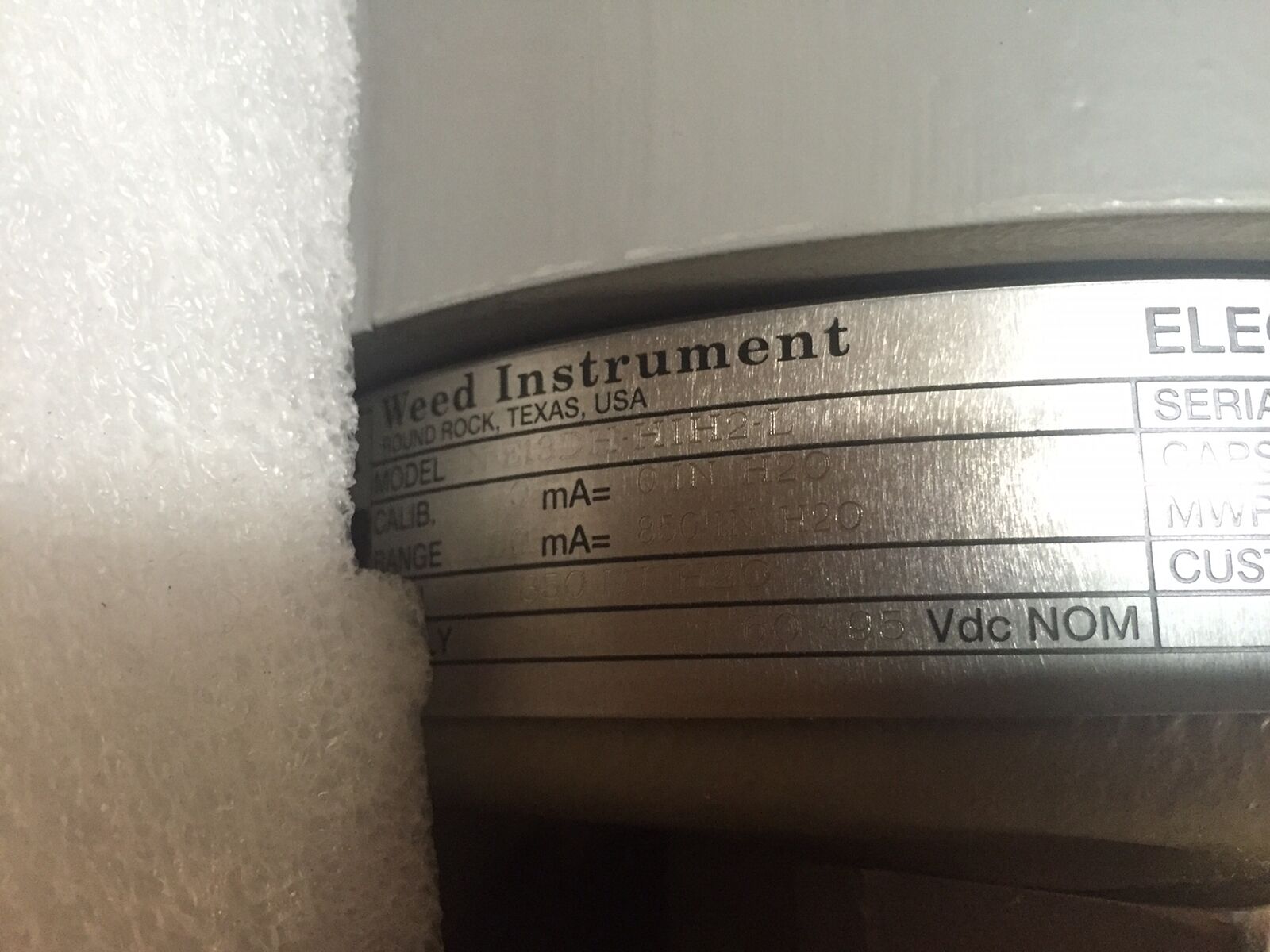 Foxboro N-E13DH-HIH2-L Weed Instruments Electronic Pressure Transmitter 3000psi - Maverick Industrial Sales