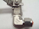 Sharpe 58876 3/8"NPT Stainless Ball Valve CF8M w/ 90 Degree Compression Fitting - Maverick Industrial Sales