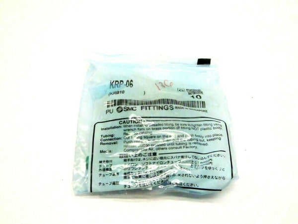 Bag of 10 SMC KRP-6 6mm Flame Resist Pneumatic Fittings - Maverick Industrial Sales