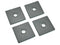 Bosch Rexroth 3842548811 Cap Cover 60x60mm D12.5/D17 ESD LOT OF 4 - Maverick Industrial Sales