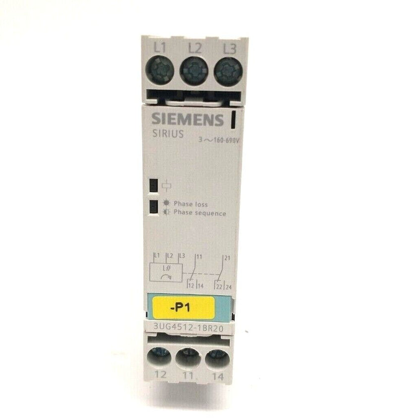 Siemens 3UG4512-1BR20 Analog Monitoring Relay CHIPPED DIN RAIL MOUNT - Maverick Industrial Sales