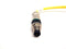 M8 Angled Female Yellow Plug To Straight M8 Male Cordset - Maverick Industrial Sales