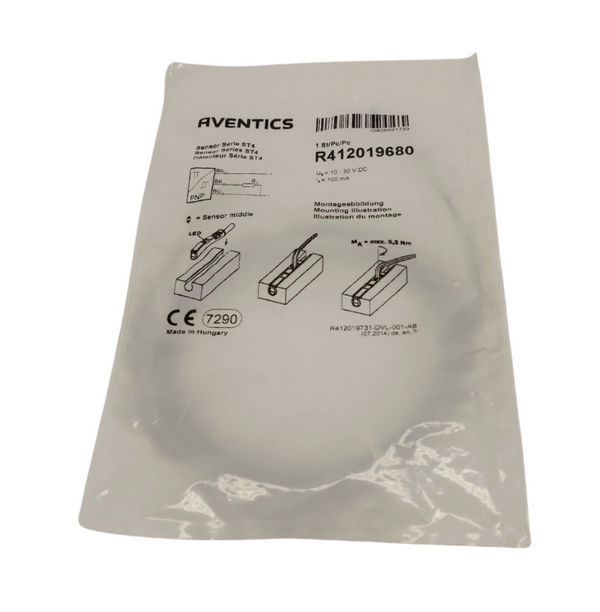 Aventics R412019680 ST4 Series 4mm T-Slot Sensor 10-30V DC 3m Cable - Maverick Industrial Sales