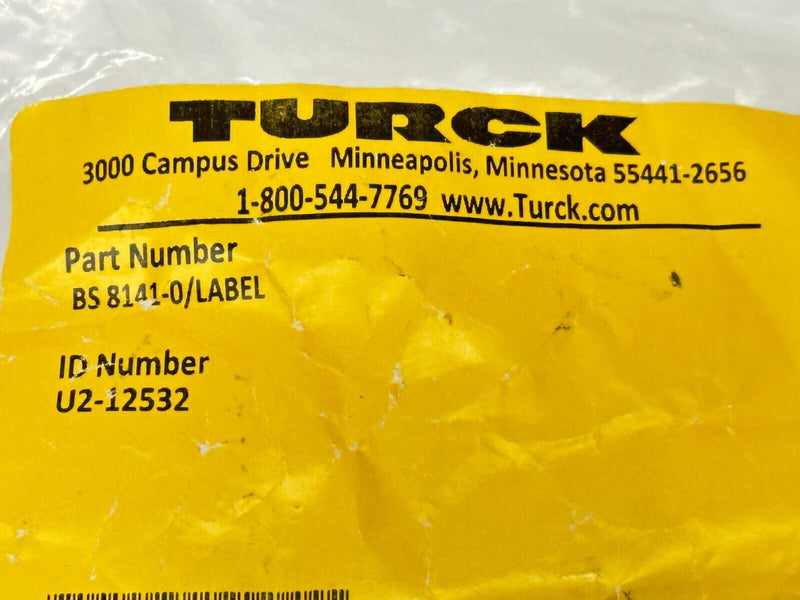 Turck BS 8141-0/LABEL Male M12 4-Pin Hardwire to Quick Disconnect U2-12532 - Maverick Industrial Sales