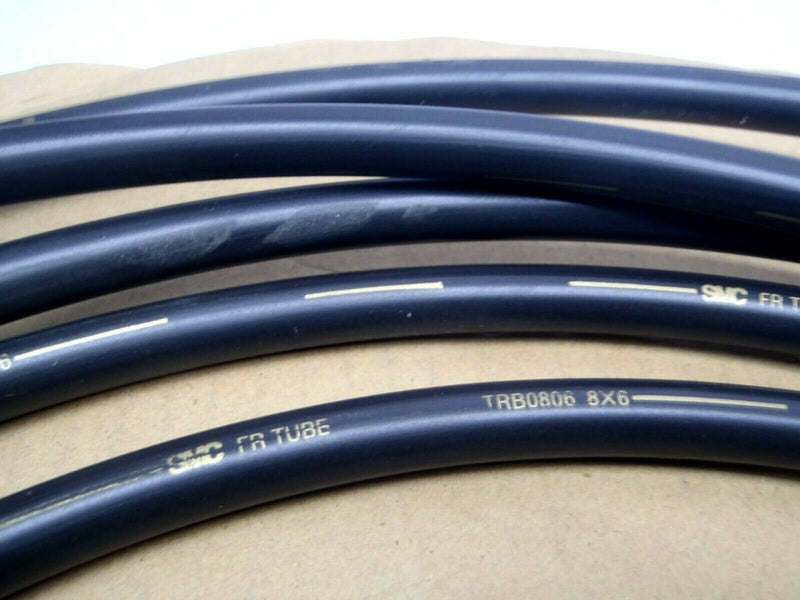 SMC TRB0806B TRB Black Flame Retardant Nylon Tubing 8mm OD 6mm ID 10' Foot - Maverick Industrial Sales