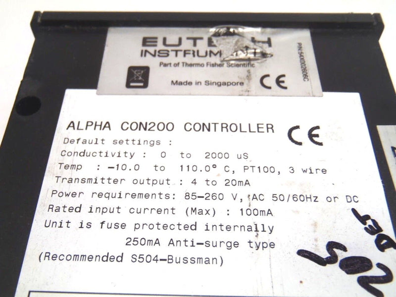 Eutech Instruments 54X095910 Alpha CON200 Controller - Maverick Industrial Sales
