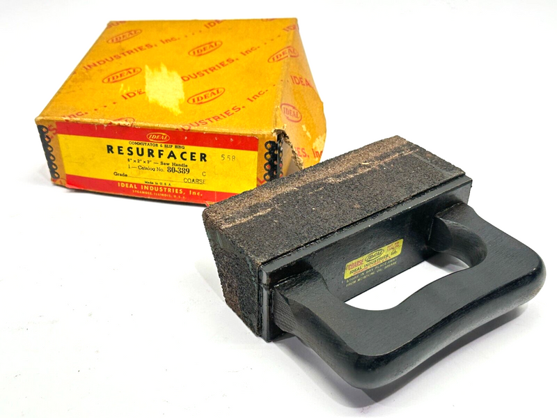 Ideal 80-389 Coarse Resurfacer Block w/ Handle 6" x 2" x 3" - Maverick Industrial Sales