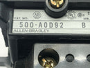 Allen Bradley 500-A0D92 Ser B AC Contactor NEMA Size 0 2-Pole 115V-120V - Maverick Industrial Sales