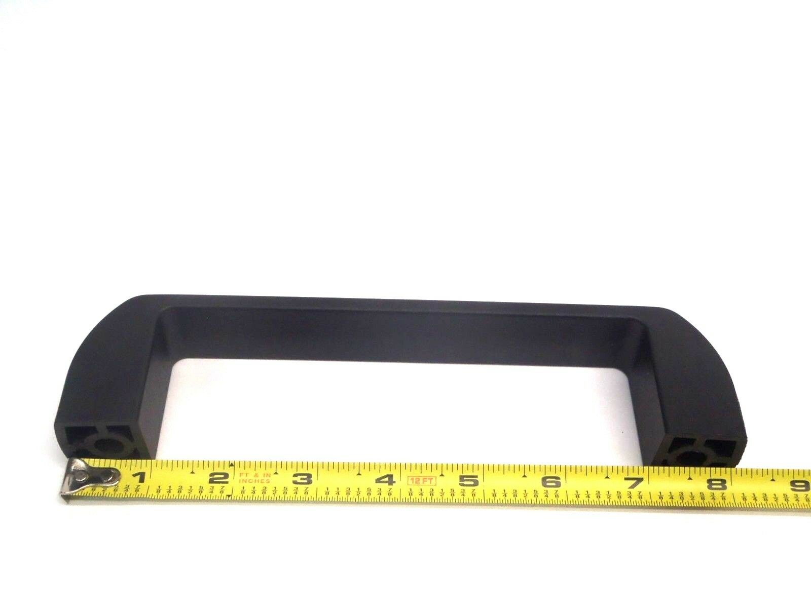 Black Strap Pull Handle 8" Total Length 6" x 1-1/8" m8 Holes - Maverick Industrial Sales