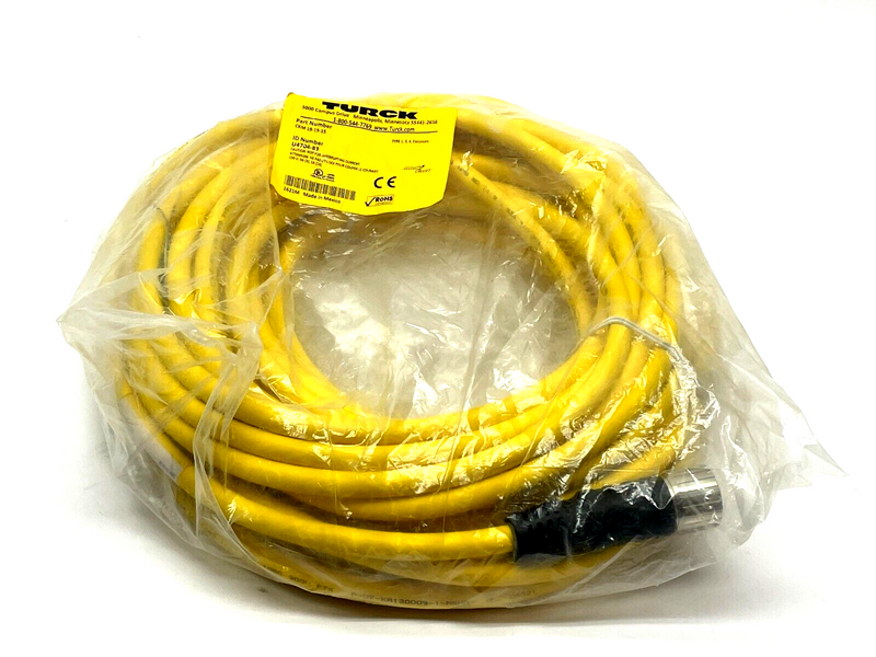 Turck CKM 19-19-15 Single Ended Cordset 15m Length U4704-83 - Maverick Industrial Sales