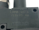 Festo LRMA-QS-4 Pneumatic Pressure Regulator 0-9 Bar Push In Connector 153495 - Maverick Industrial Sales