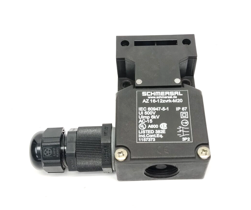 Schmersal AZ16-12ZVRK-M20 Safety Interlock Switch 161157373 NO INTERLOCK - Maverick Industrial Sales