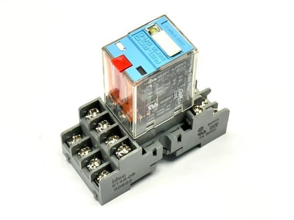 Idec SY4S-05 Relay Socket Base w/ Releco C9-A41 X Ice Cube Relay 3A 250V - Maverick Industrial Sales