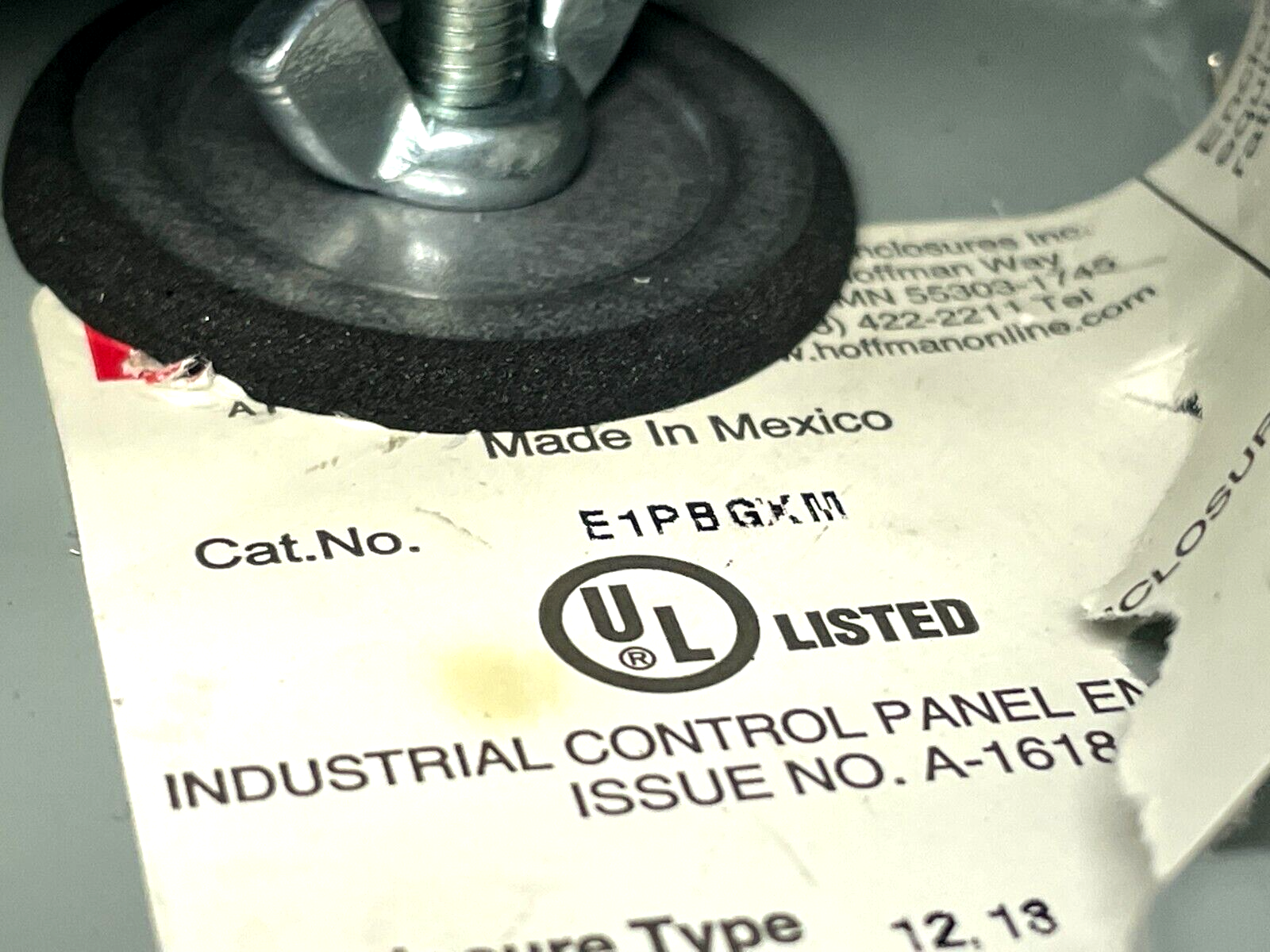 Hoffman E1PBGXM Pushbutton Enclosure w/ Up/Down Pushbutton - Maverick Industrial Sales