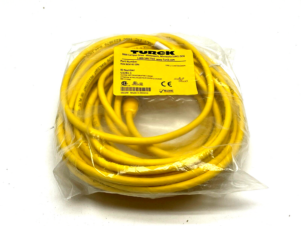 Turck RSM RKM 40-10M Actuator and Sensor Cable 10m Length U2281-1 - Maverick Industrial Sales