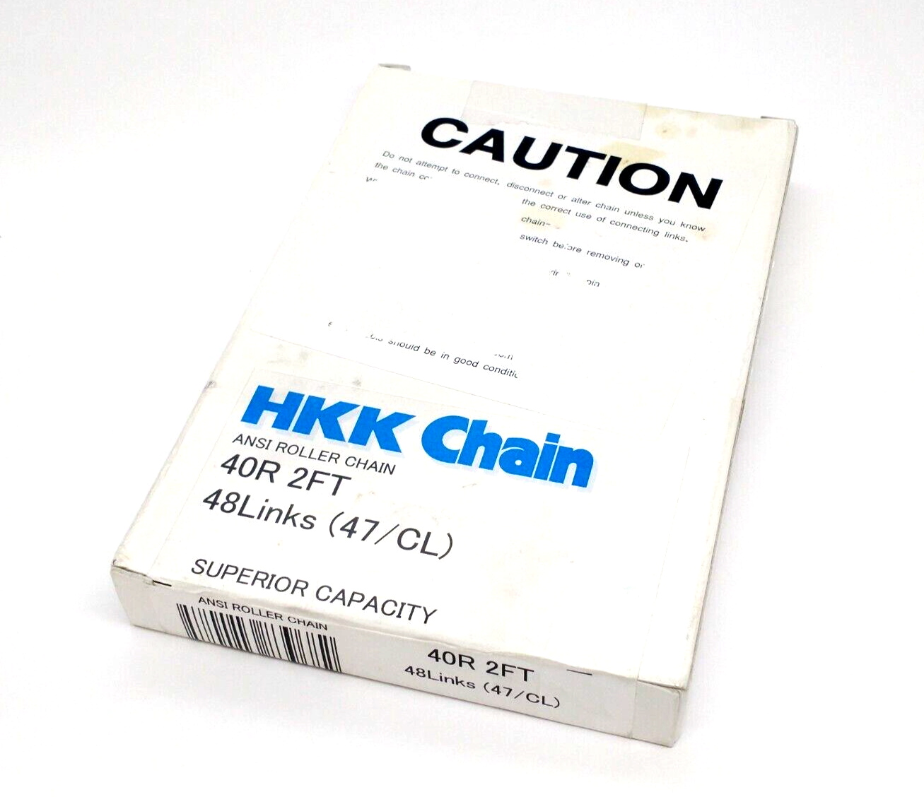 40R, 40, #40 | HKK Chain 40R 2FT Superior Capacity ANSI Roller Chain 48 Links - New - Maverick Industrial Sales