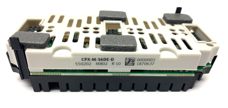 Festo CPX-M-16DE-D Input Module 550202 w/ CPX-GE-EV Interlock Block 195742 - Maverick Industrial Sales