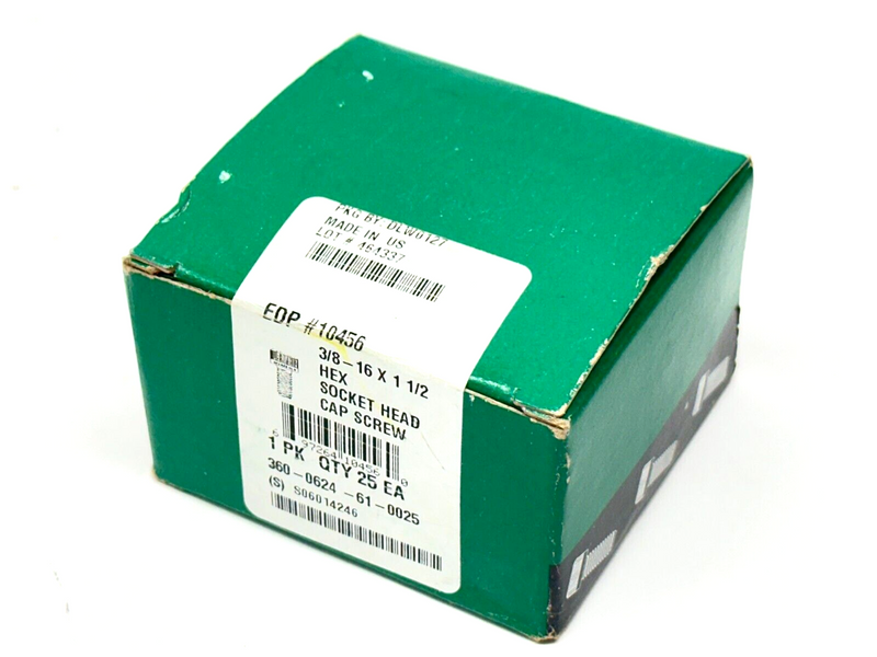 360-0624-61-0025 3/8-16 X 1 1/2 Hex Socket Head Cap Screw BOX OF 25 - Maverick Industrial Sales