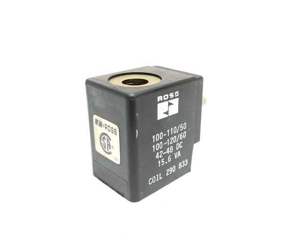 Ross Controls 290 B33 Solenoid Coil 100-120VAC 42-48VDC 15.6VA - Maverick Industrial Sales