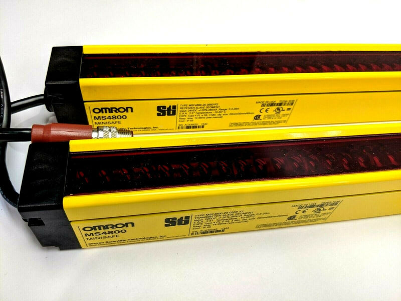 Omron MSF4800-20-0560-X2 Transmitter MSF4800-20-0560-R2 Receiver Light Curtain - Maverick Industrial Sales