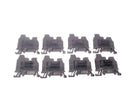 Allen Bradley 1492-W3TW Black Terminal Blocks 600V LOT OF 8 - Maverick Industrial Sales