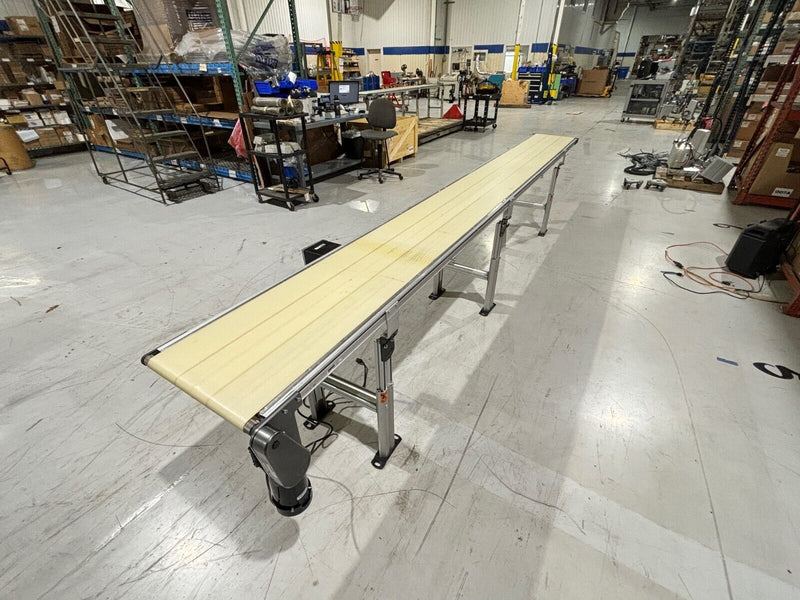 Dorner 242818-0200 Series 2200 Flat Belt Conveyor, 14'L x 18"W, 16"W Belt - Maverick Industrial Sales