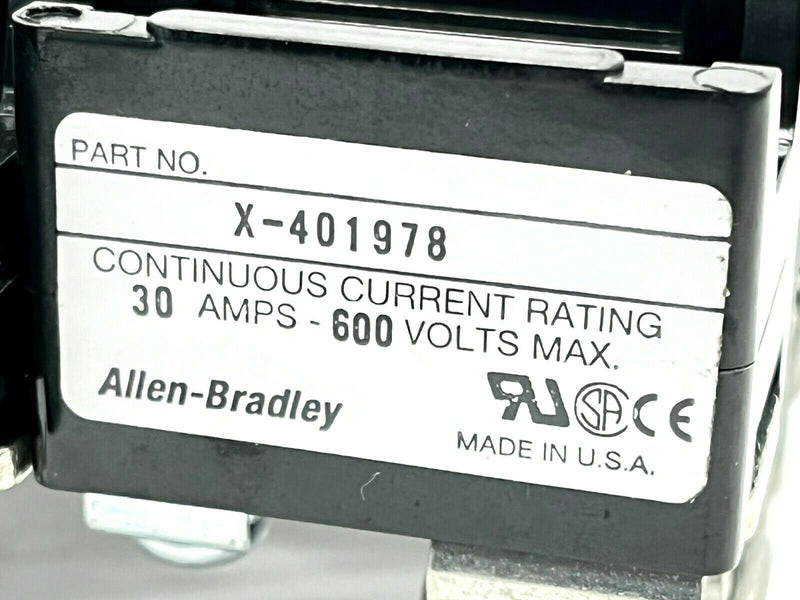 Allen Bradley X-401978 Fuse Holder 600V 30A LOT OF 2 - Maverick Industrial Sales