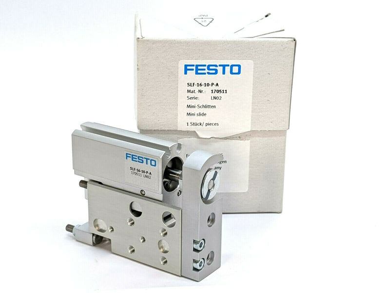 Festo SLF-16-10-P-A Mini Slide Actuator 170511 - Maverick Industrial Sales