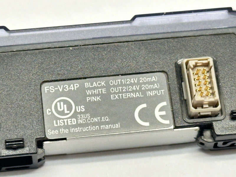 Keyence FS-V34P Fiber Optic Sensor Amplifier Expansion Unit LOT OF 2 - Maverick Industrial Sales