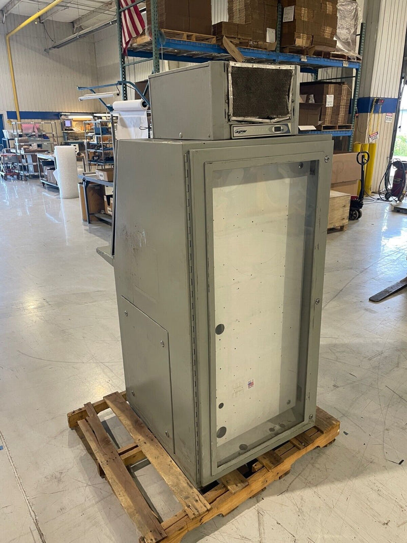 Industrial Enclosure Corp Computer Workstation Cabinet & AC Unit, 30x32x60 - Maverick Industrial Sales