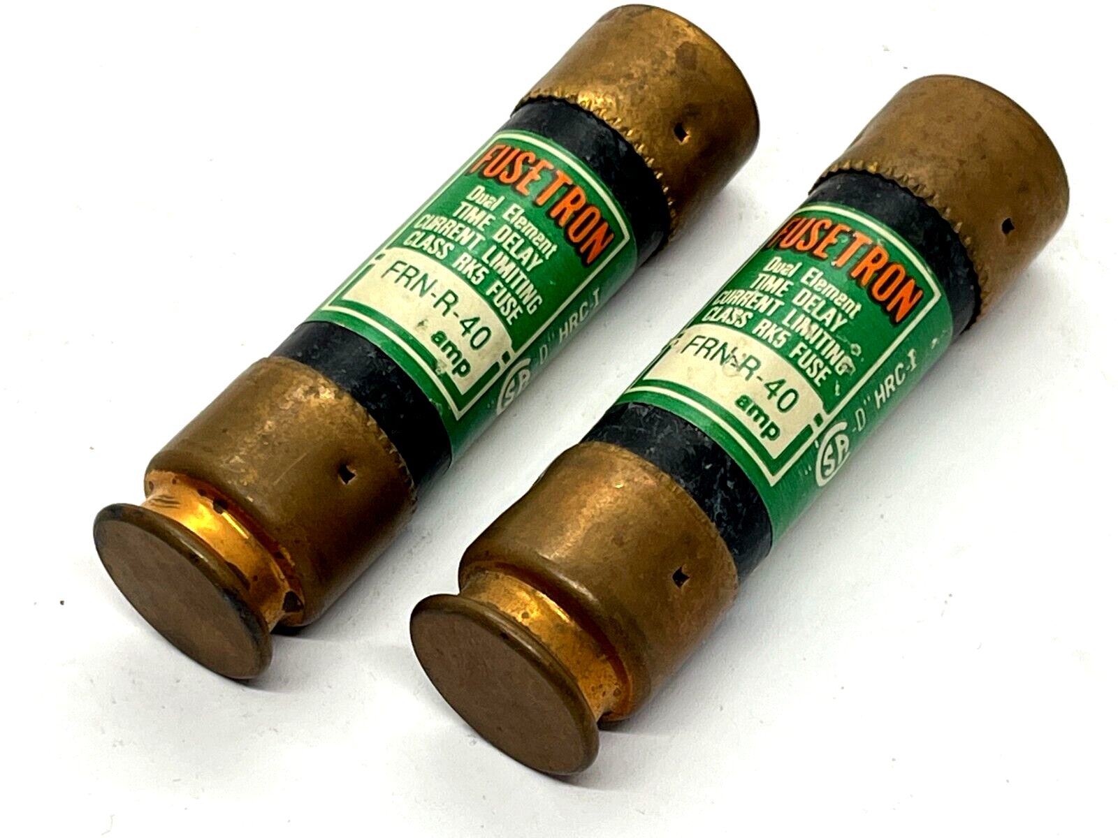 FRN-R-40 | Bussmann FRN-R-40 Dual-Element Time Delay Fuse 40A 250V LOT OF 2