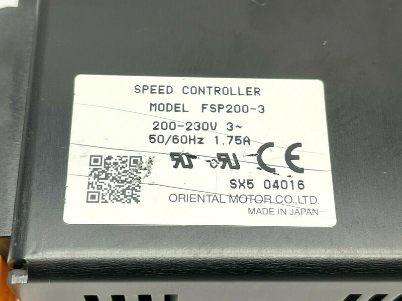 Oriental Motor FSP200-3 Speed Controller - Maverick Industrial Sales