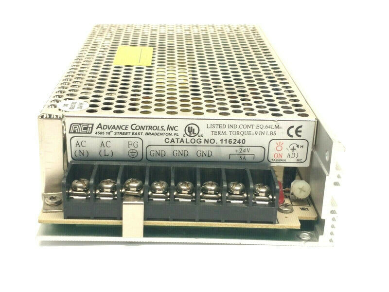 ACI 116240 Adjustable Power Supply Unit 24VDC 120W 5A - Maverick Industrial Sales