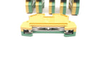 Lof of 6 Weidmuller Yellow/ Green Terminal Blocks 10mm IEC 6094-7-2 - Maverick Industrial Sales