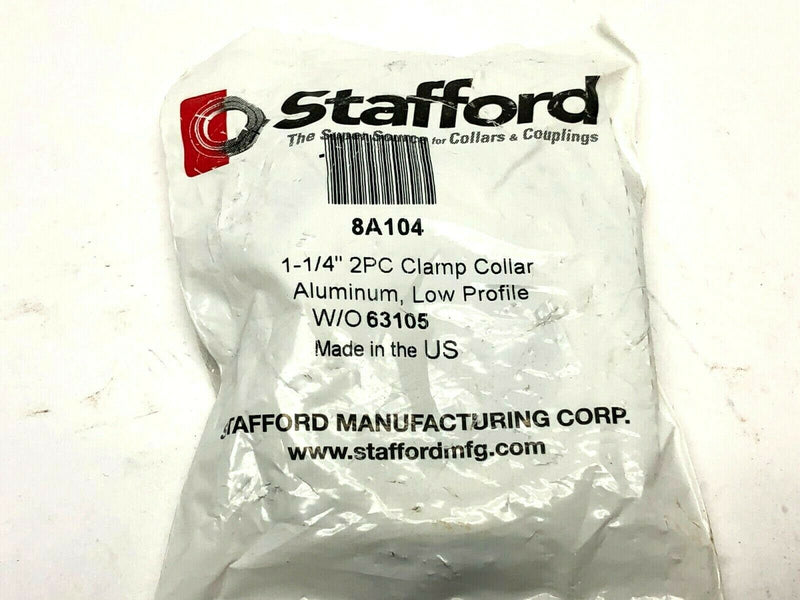 Stafford 8A104 Two-Piece Clamp-Type Shaft Collar - Maverick Industrial Sales