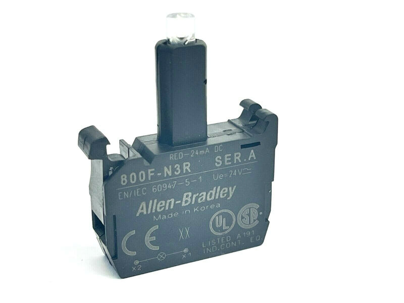 Allen Bradley 800F-N3R Ser A Red Lamp Module - Maverick Industrial Sales