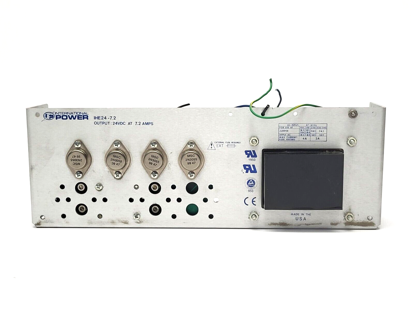 International Power IHE24-7.2 Power Supply 24VDC 7.2A - Maverick Industrial Sales