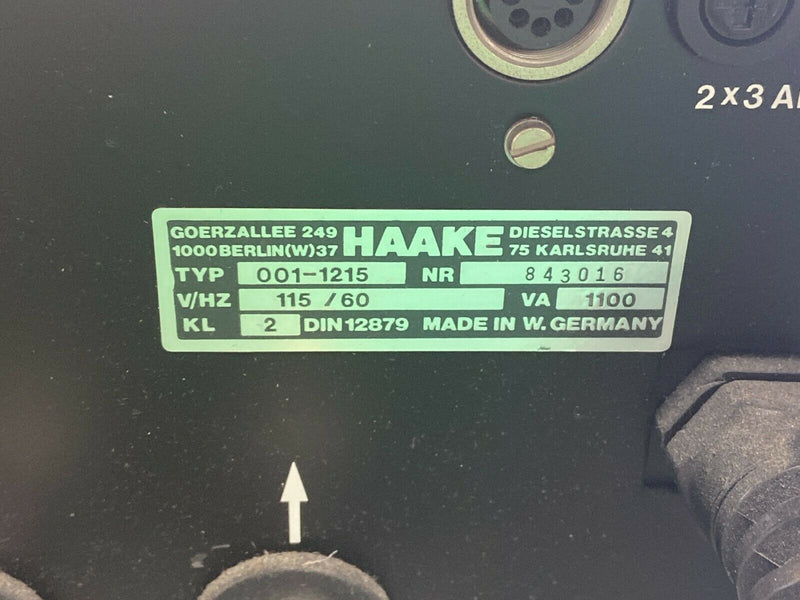 Haake KT2 Typ 001-1215 Water Bath Circulator 115V 60Hz - Maverick Industrial Sales