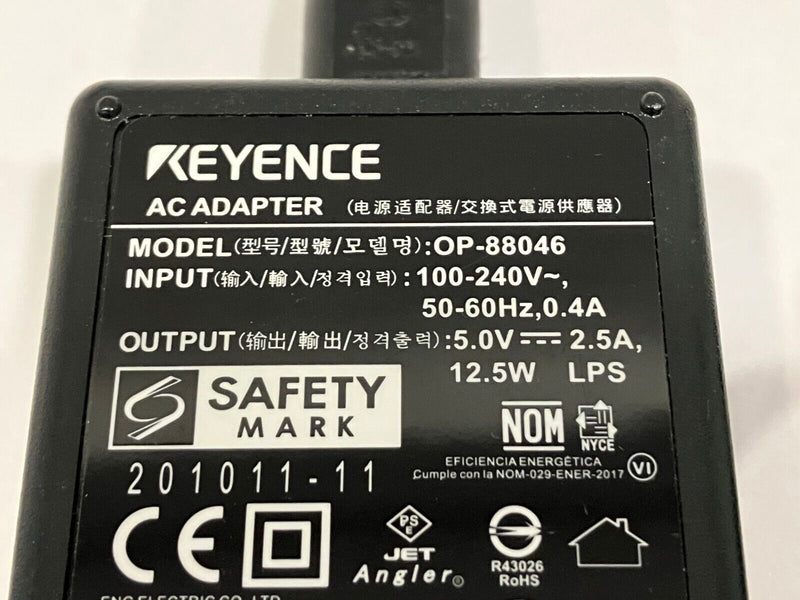 Keyence OP-88046 AC Adapter 100-240V - Maverick Industrial Sales