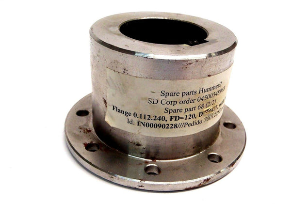 SD Corp 0.112.240 Flange w/ Key 6885/1 Din FD 120 D 50H7 6 Bolt - Maverick Industrial Sales