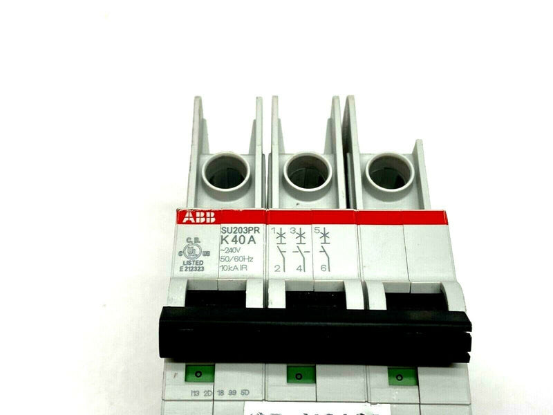 ABB SU203PR K40A 3 Pole Din Rail Circuit Breaker CASING CRACKED - Maverick Industrial Sales