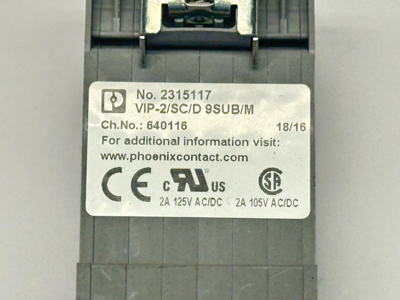 Phoenix Contact VIP-2/SC/D 9SUB/M Interface Module Grey 2315117 - Maverick Industrial Sales