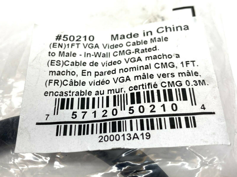 C2G 50210 VGA Video Cable Male to Male 1ft - Maverick Industrial Sales