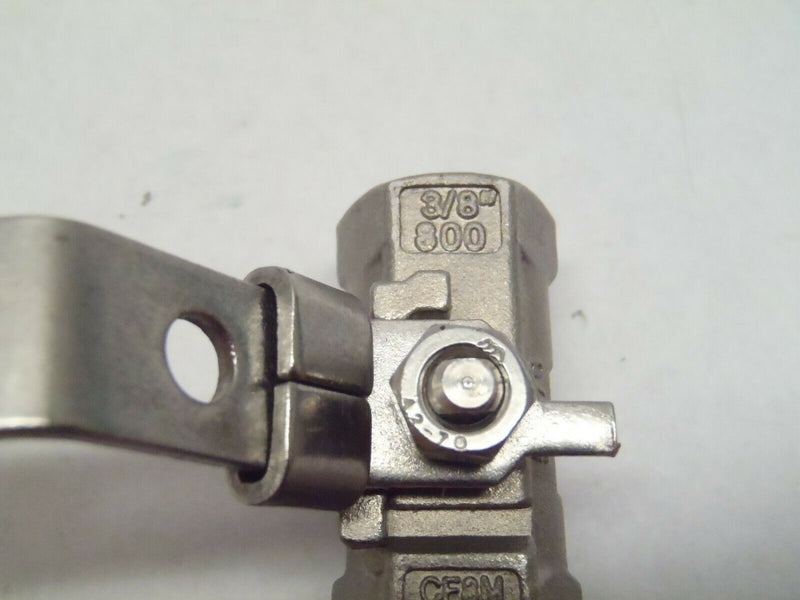 Sharpe 58876 3/8"NPT Stainless Ball Valve CF8M w/ 90 Degree Compression Fitting - Maverick Industrial Sales