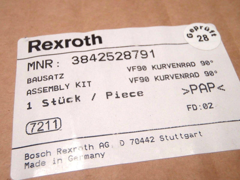 Bosch Rexroth 3842528791 VF90 Curve Wheel 90 Degree Kurvenrad Assembly Kit - Maverick Industrial Sales