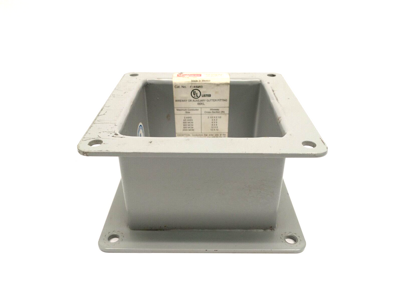 Hoffman F-44WN3 Nipple Feed-Through Wireway 4"x4"x3" Gray - Maverick Industrial Sales