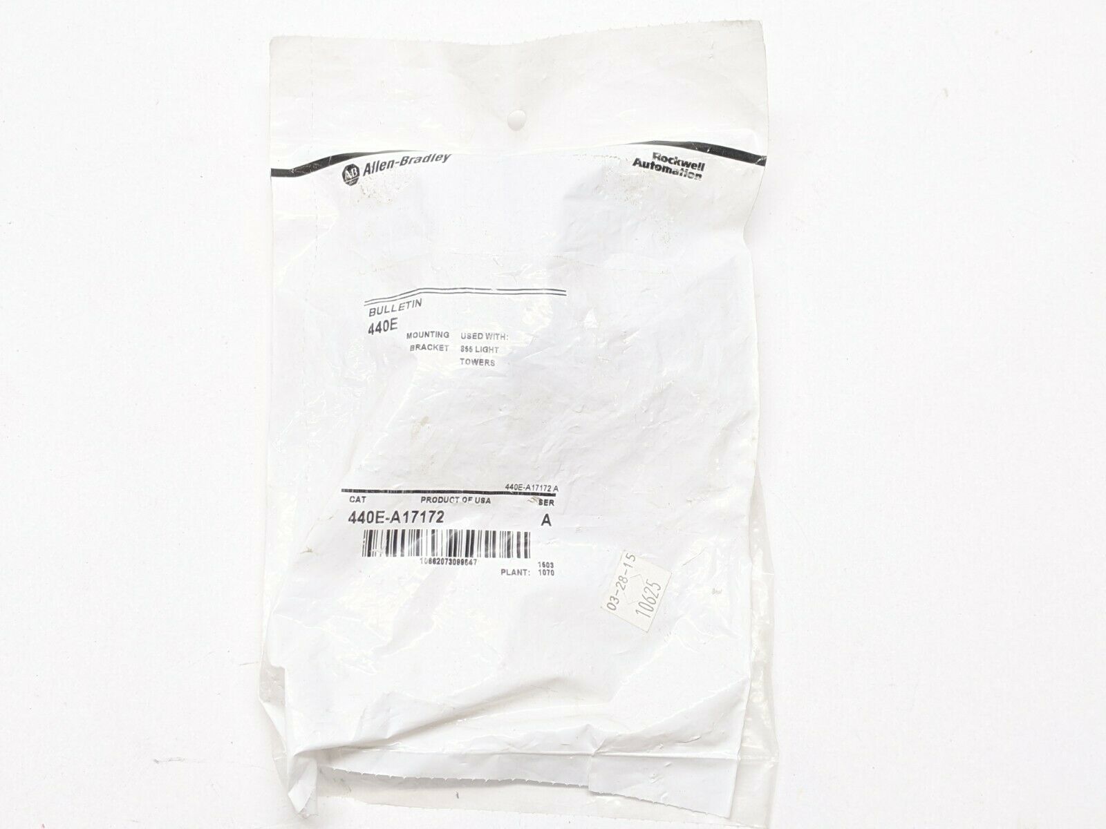 Allen Bradley 440E-A17172 Mounting Bracket for 855 Light Tower - Maverick Industrial Sales