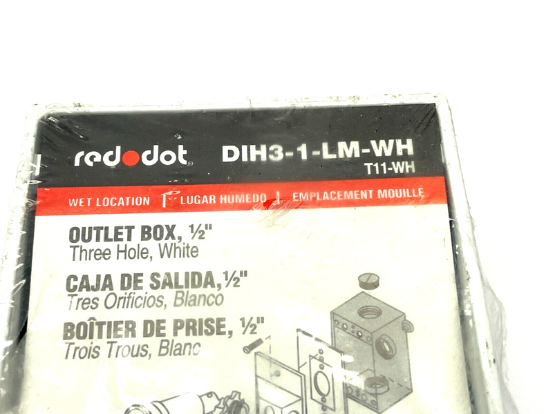 Red Dot DIH3-1-LM-WH Electrical Box Weather Proof - Maverick Industrial Sales
