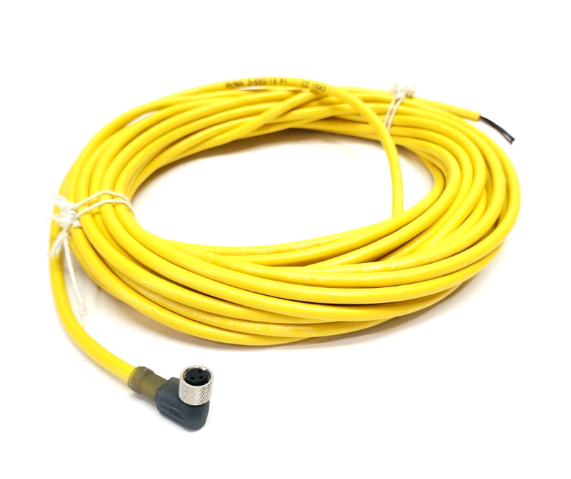 Lumberg Automation RKMWV 3-593/10 M Single End Cordset M8 Female Angle 3-Pin 10m - Maverick Industrial Sales