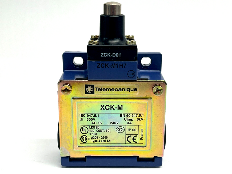 Telemecanique XCK-M ZCK-M1H7 ZCK-D01 Limit Switch Assembly 3A 240V - Maverick Industrial Sales